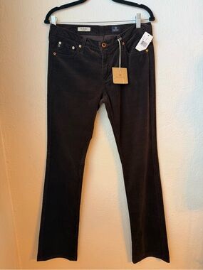 149 NWT~AG Adriano Goldschmied Women's Brown Boot Cut Corduroy Jeans
